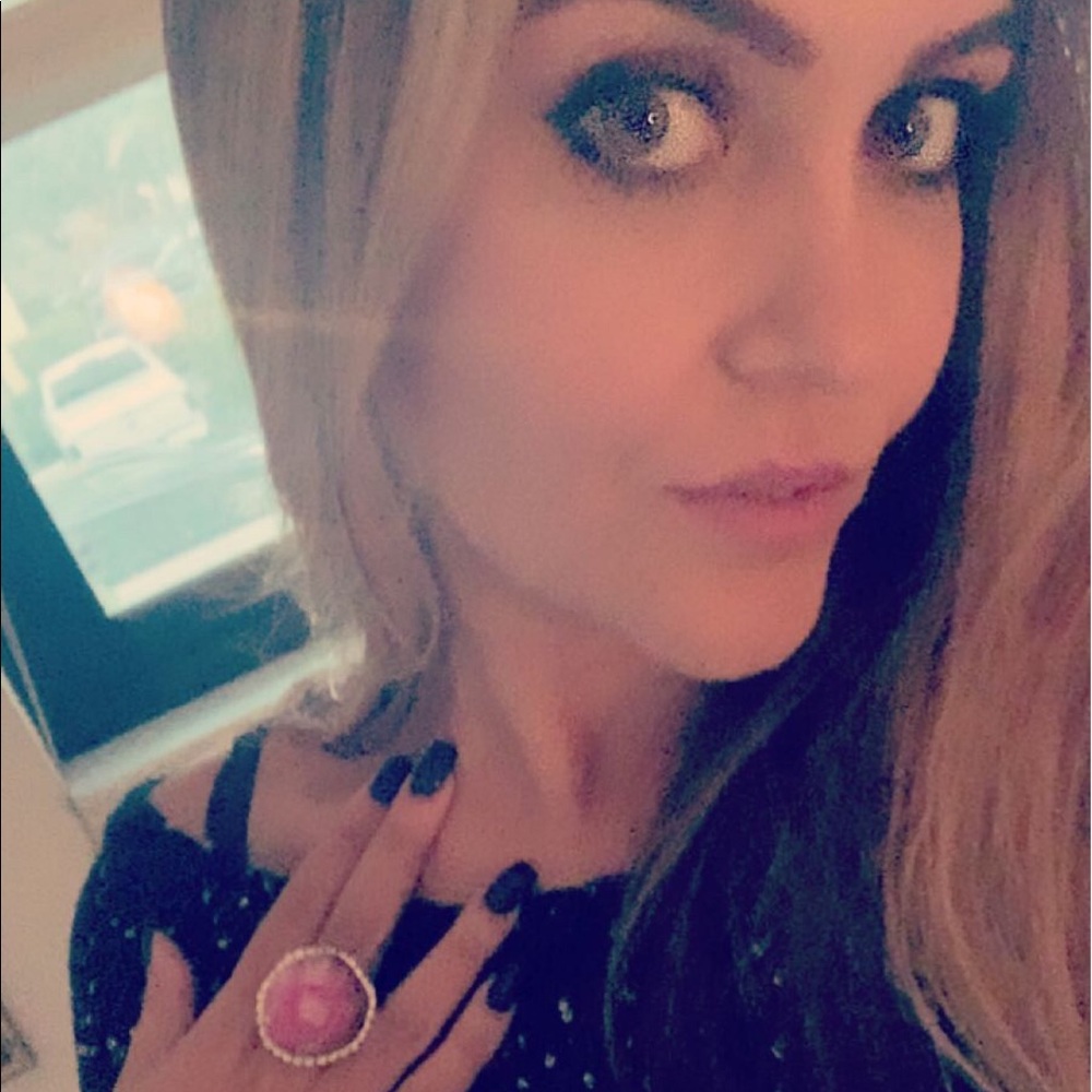 The ChicShaman Woman wearing a Solar Quartz Druzy